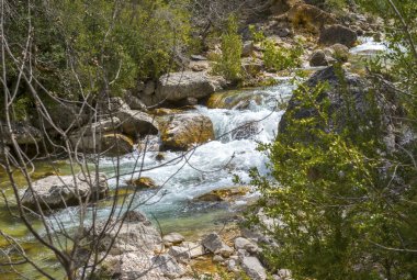 Nehir Borosa iz Sierra Cazorla dağ yürüyüş