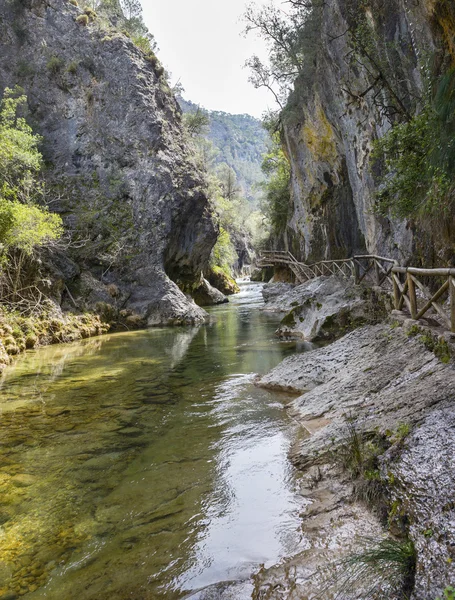 Rivier Borosa Trail wandelen in de Sierra Cazorla bergketen — Stockfoto