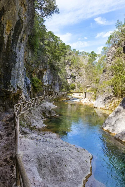 Trilha de passeio do rio Borosa na Serra Cazorla — Fotografia de Stock