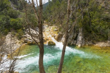 Nehir Borosa iz Sierra Cazorla dağ yürüyüş