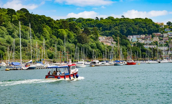 Widok Kingswear Porcie Dartmouth Devon Anglia Wielka Brytania Obrazek Stockowy