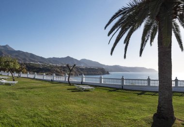 Nerja Sahili, Costa Del Sol, Malaga Eyaleti, Endülüs, İspanya