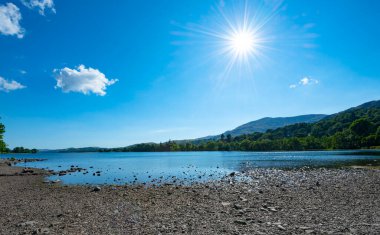 Lake, Coniston ,Looking, South , early, evening, Lake District , Cumbria, England, UK 