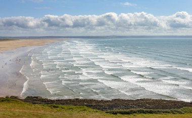 Saunton Sands Sahili, Braunton Köyü yakınlarında, Kuzey Devon, Güney Batı, İngiltere, İngiltere