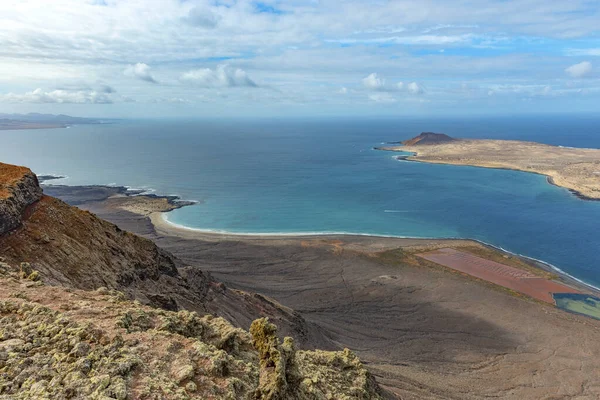 Ilha Graciosa Perto Lanzarote Ilhas Canárias Espanha Fotos De Bancos De Imagens