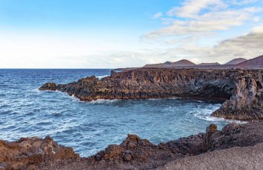 El Golfo yakınlarında, Lanzarote 'nin batı kıyısında, Kanarya Adaları, İspanya