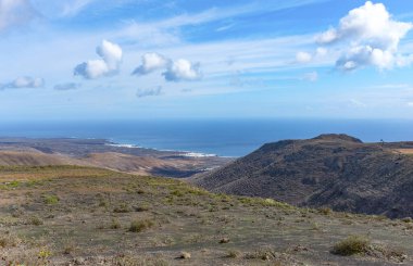 El Golfo yakınlarında, Lanzarote 'nin batı kıyısında, Kanarya Adaları, İspanya