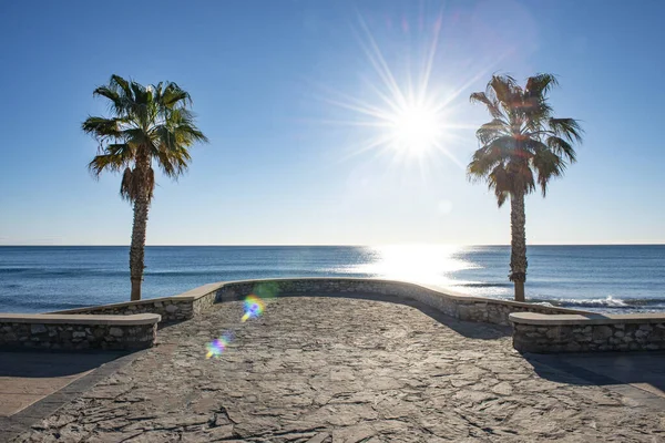 Balcon Mojacar Beach Sunrise Almeria Andalusia Spain — Stock Photo, Image