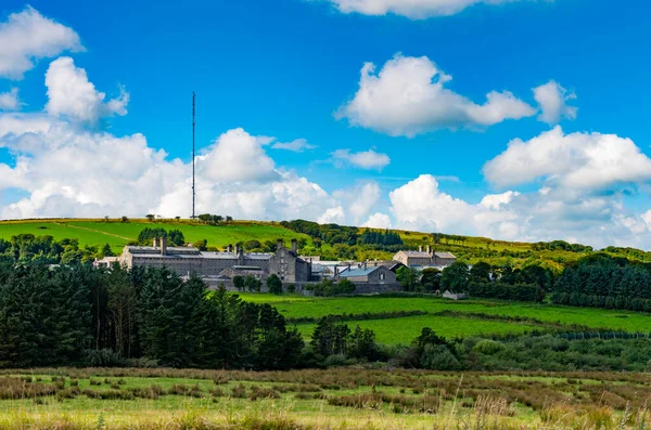 Άποψη Πάνω Από Dartmoor Προς Φυλακή Princetown Devon Αγγλία Ηνωμένο — Φωτογραφία Αρχείου