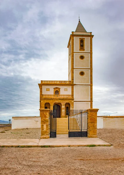 Iglesia Cabo Gata Cerca Las Salinas Almería Andalucía España — Foto de Stock