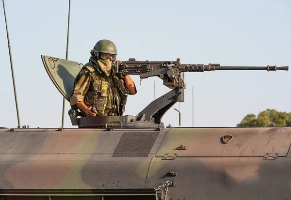 Spanish Tank Gunner — Stock Photo, Image