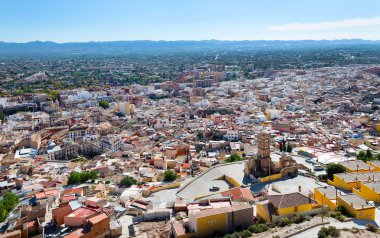 View over Lorca from Lorca Castle clipart