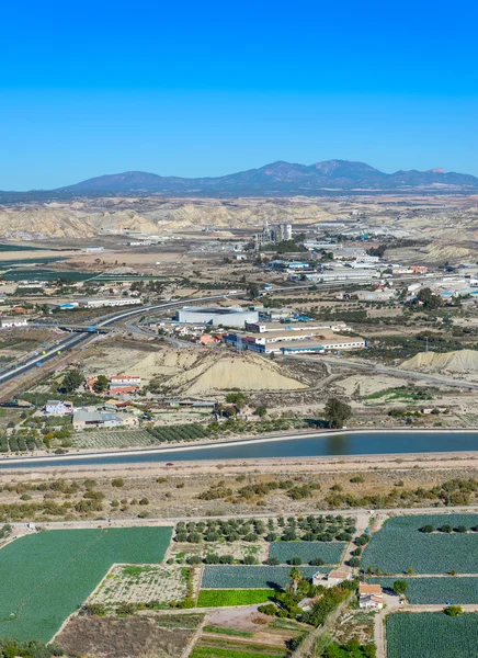 Vista a nord dal Castello di Lorca — Foto Stock