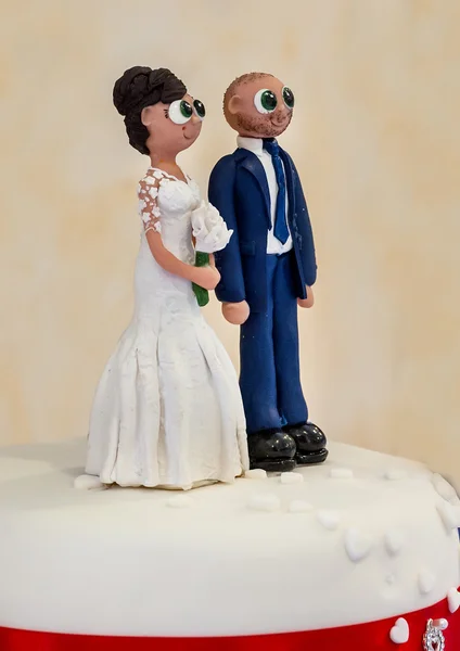 Top ornaments of a wedding cake — Stock Photo, Image