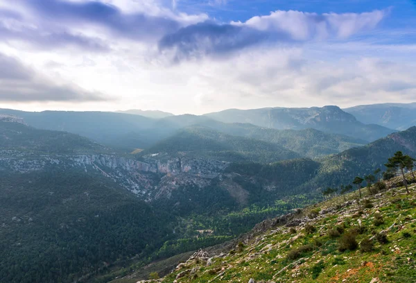 Uitzicht vanaf Puerto de las Palomas — Stockfoto