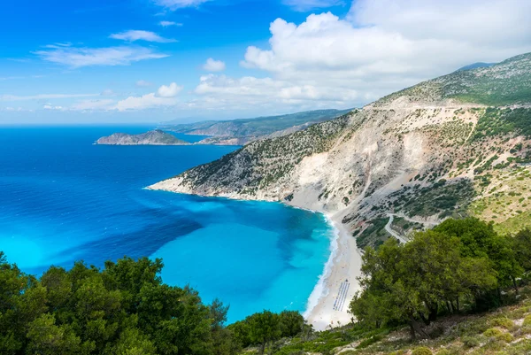 Myrtos strand — Stockfoto