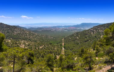 Sierra Espuna doğudan görünümü