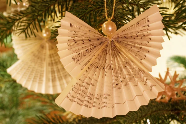 Árbol de Navidad Papel Angel Decoración — Foto de Stock