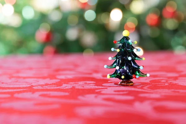 Christmas Tree Glass Object Small Field Depth — Stock Photo, Image