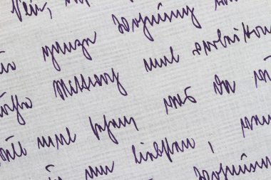 El yazısıyla mektup, 1920'lerde - ayrıntı