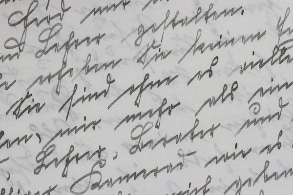 German Handwriting from 1919 - Detail — Stock Photo, Image