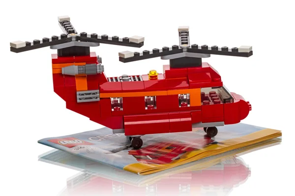 LEGO Creator - två rotor helikopter — Stockfoto