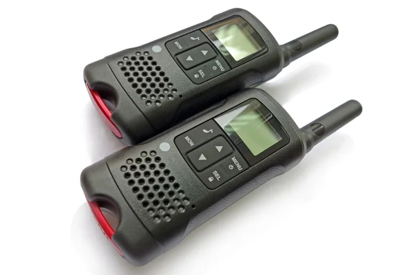 Czarny walkie talkie — Zdjęcie stockowe