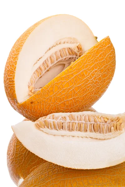 Cut yellow melon — Stock Photo, Image