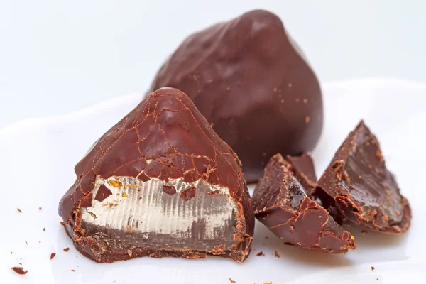 Marmelade in chocolade — Stockfoto