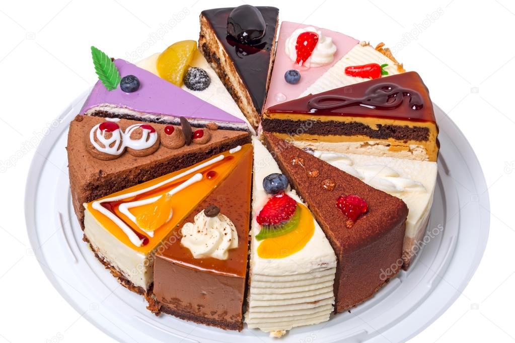 Twelve pieces of cake 