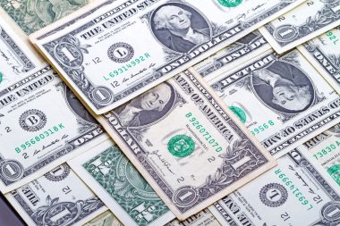 bir dolarlık banknot arka planı