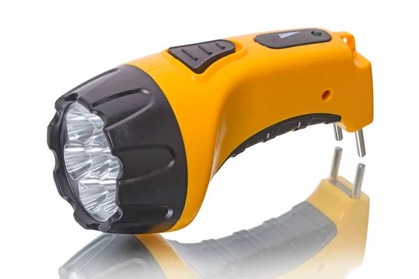 LED zaklamp met batterij — Stockfoto