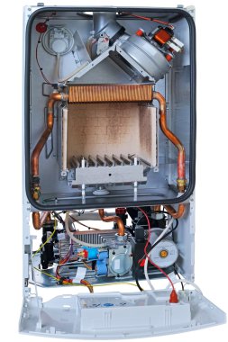 Ön kapak olmadan yeni gaz kazanı