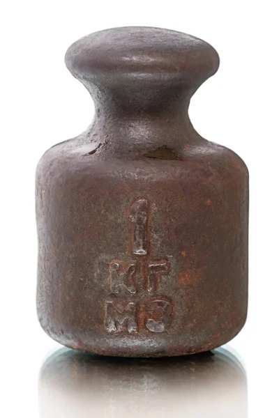 Vintage iron weight — Stock Photo, Image
