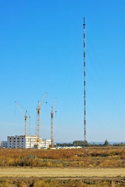 Mast telecommunications equipment — Stock Photo, Image