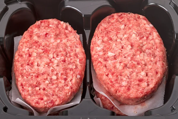 RAW Roast beef burgers — Stock Photo, Image
