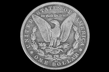 1 ABD Doları 1890 yılında ters.