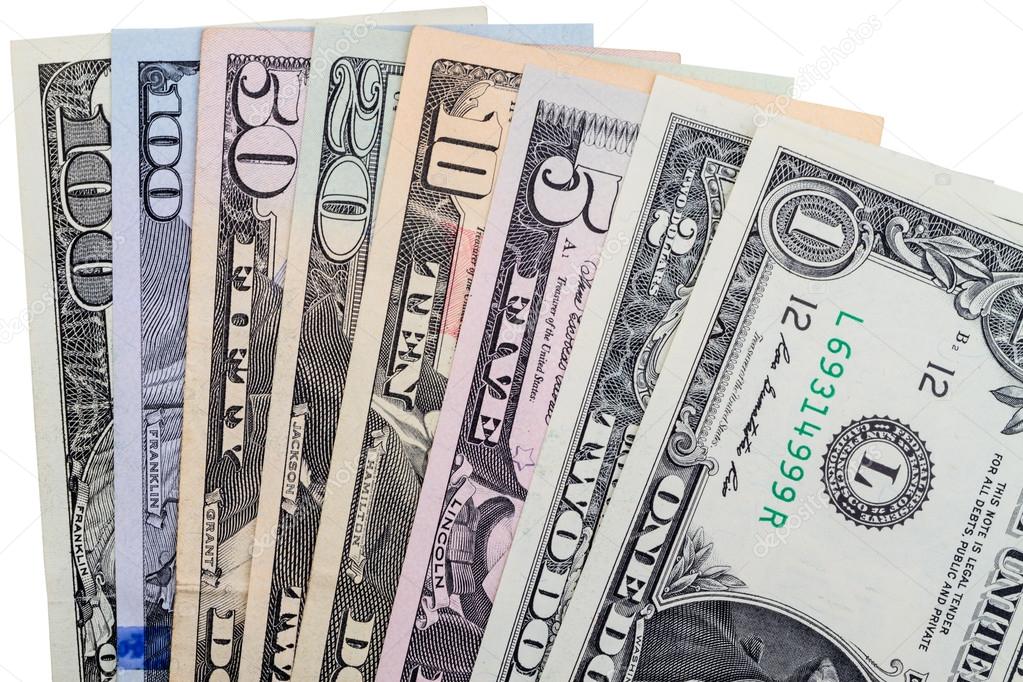 Alle soorten papier dollar — Stockfoto © ra3rn_ 90137456