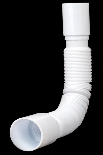 Corrugated plastic pipe — Stock Photo, Image