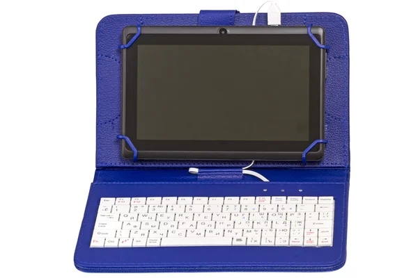 Tablet pc com teclado — Fotografia de Stock