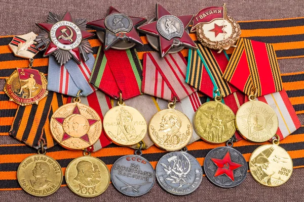 Ordens e medalhas da Segunda Guerra Mundial — Fotografia de Stock
