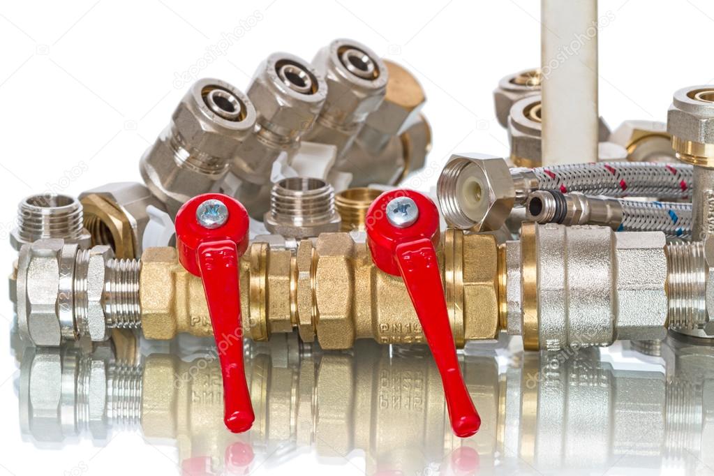 Pile of plumbing parts