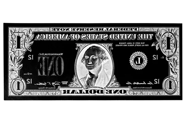 Engraving cliche one dollar — Stock Photo, Image