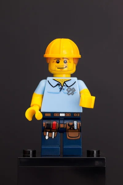 LEGO minifigurkę cieśla — Zdjęcie stockowe