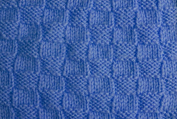 Blue hand knitted texture