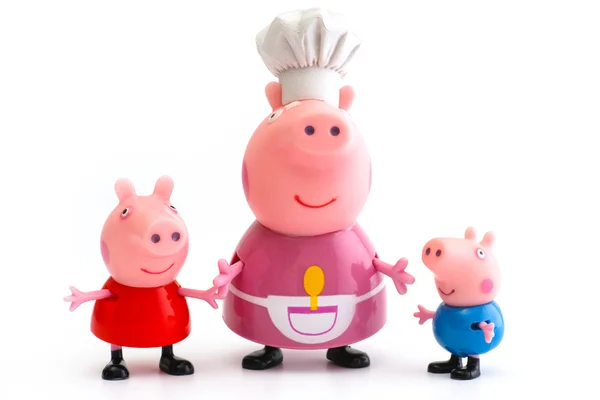 Peppa Maiale, George Maiale e Granny Maiale — Foto Stock