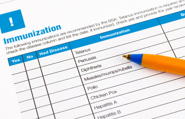 Immunization application form 