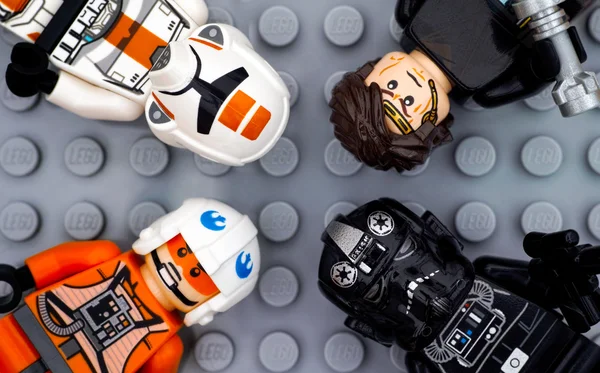 Vier Lego Star Wars Minifiguren — Stockfoto