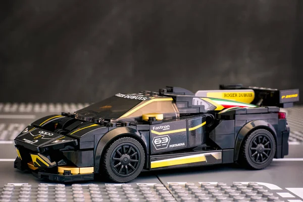 Tambov Russische Federatie Juni 2020 Lego Lamborghini Huracan Super Trofeo — Stockfoto