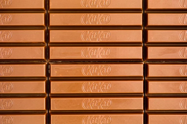 Tambov Federasi Rusia Maret 2021 Latar Belakang Coklat Kitkat Frame — Stok Foto